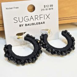 SHIPPING ONLY  * Jet-Black Hoop