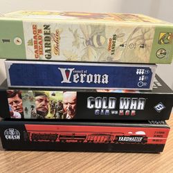 4 Awesome Small Board Games - Like New