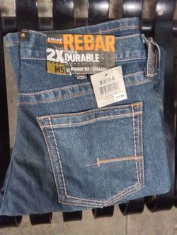 *NEW* Men's Ariat Rebar M5 Straight Fit Jeans 32/34