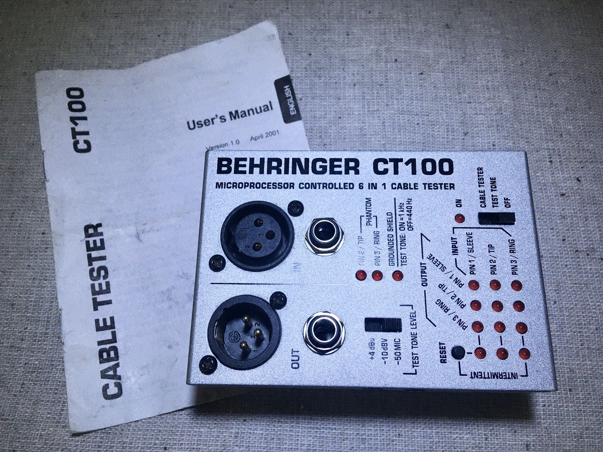 Behringer Cable Tester