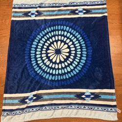 St Labre Indian School Throw Blanket 52” X 43”