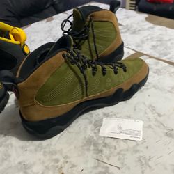 jordan 9 retro boot nrg military brown size 13