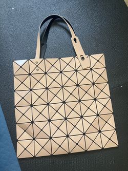 BAO BAO ISSEY MIYAKE Orange Lucent and Flesh pink Boxy Tote .Women Tote / Bag . Two colors.