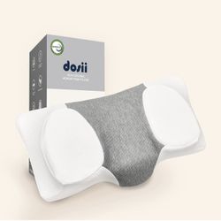 Original Cervical Pillow, Non-Toxic Odorless Memory Foam Orthopedic Pillow for Neck, Back and Shoulder Pain Relief. Ergonomic Contour Multi-Zone Desig