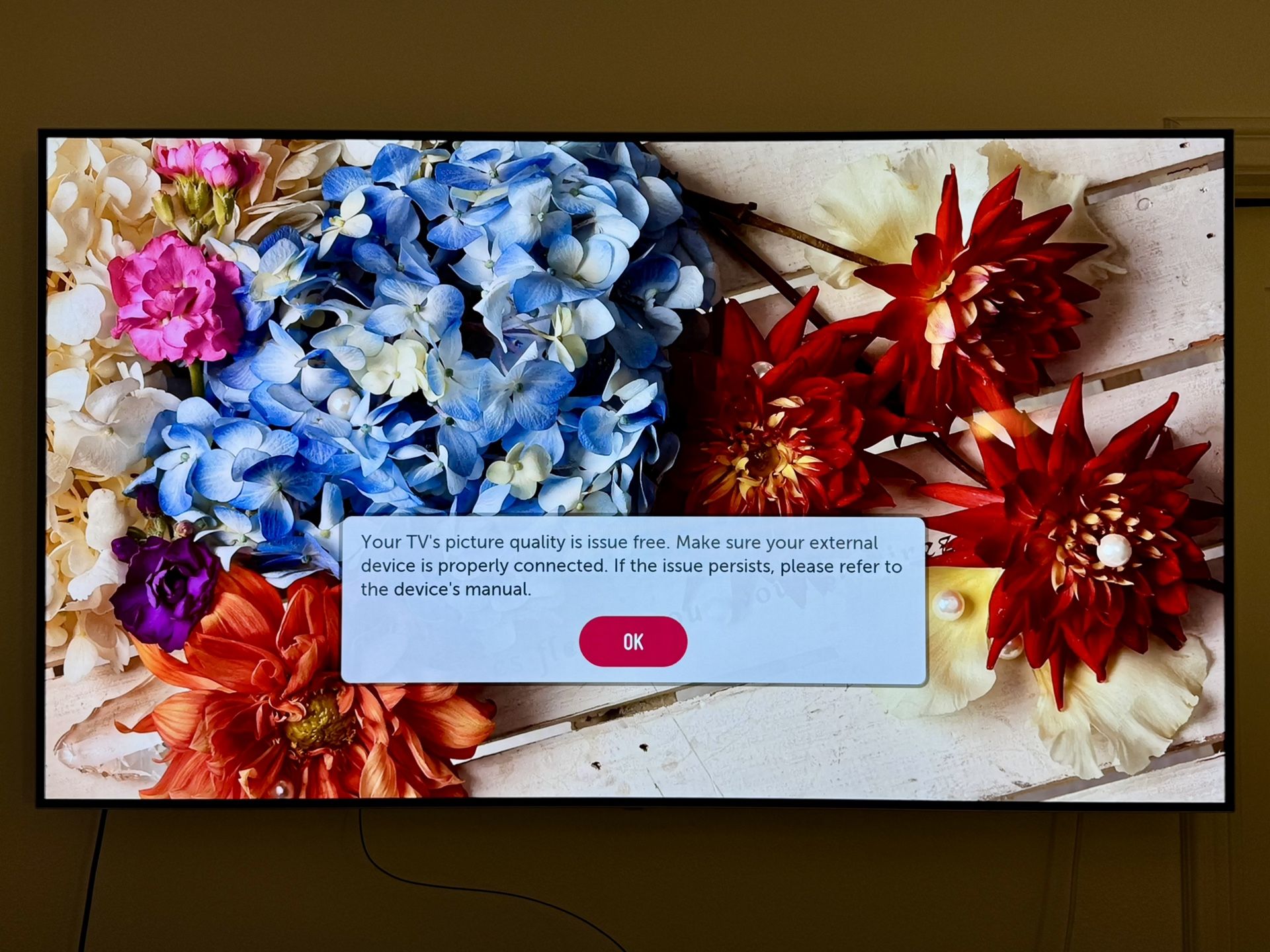 LG 65” OLED 4K Smart TV (OLED65B7A)