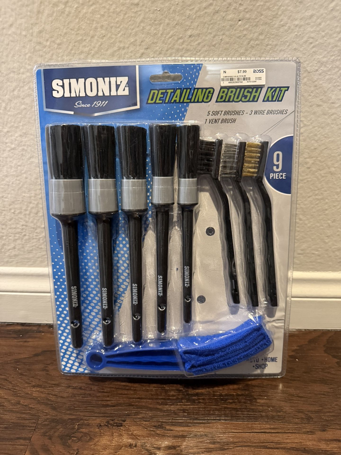 Simoniz 9-Piece Car Detailing Brush Kit – New & Sealed