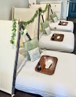 Camping Glamping Tent Teepee Slumber Party Set For 6
