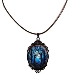 Brand New Twilight Forest Pendant Necklace