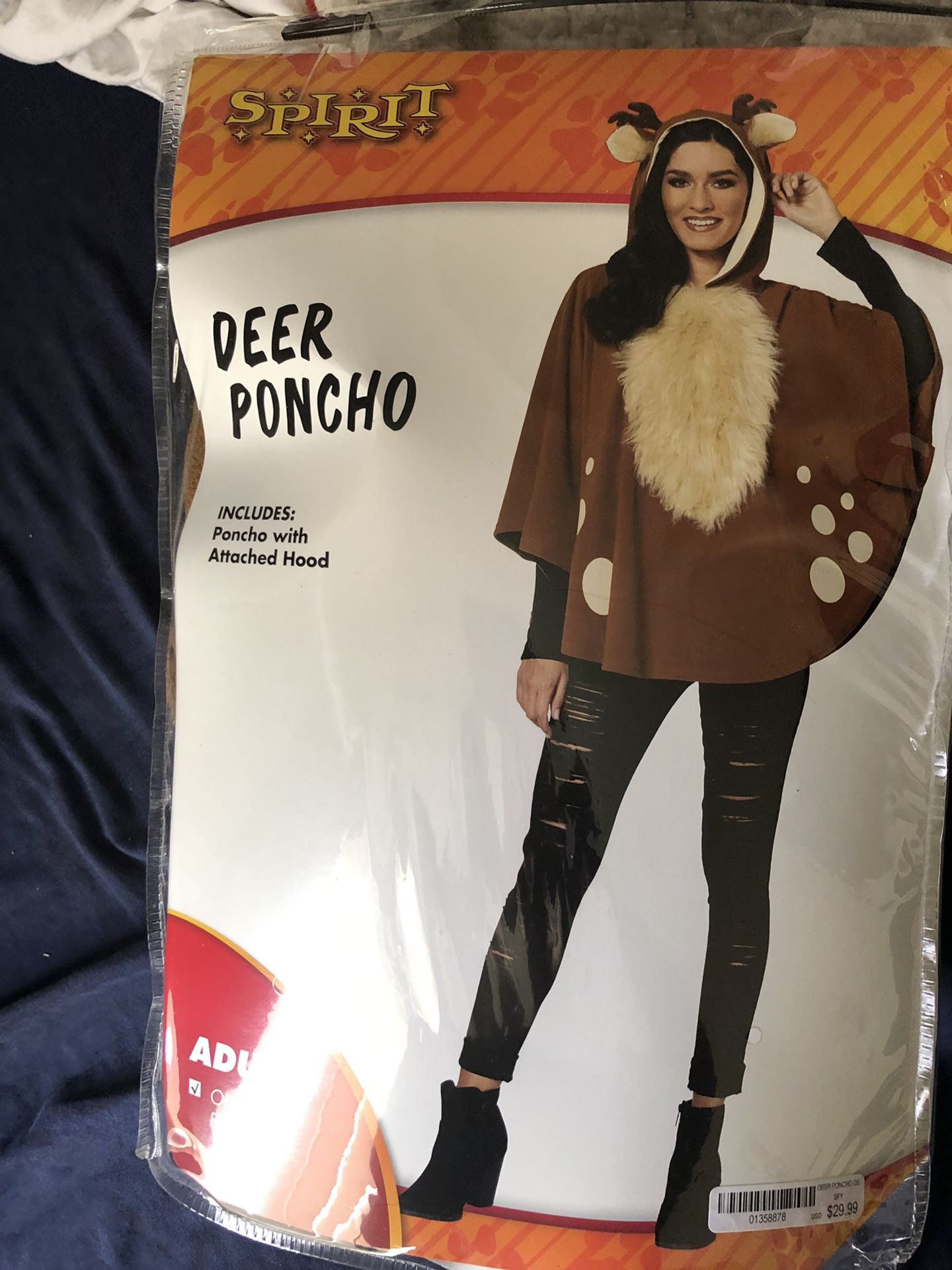 Deer Poncho Spirit Halloween Costume