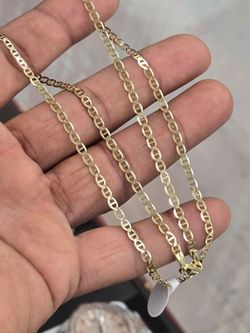 14kt Real Gold Gucci Style Mariner Chain 3.1mm 20 Inch