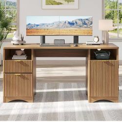 ❤️‍🔥 59 inch Office Desk with 2 Drawer,