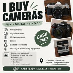 I buy cameras