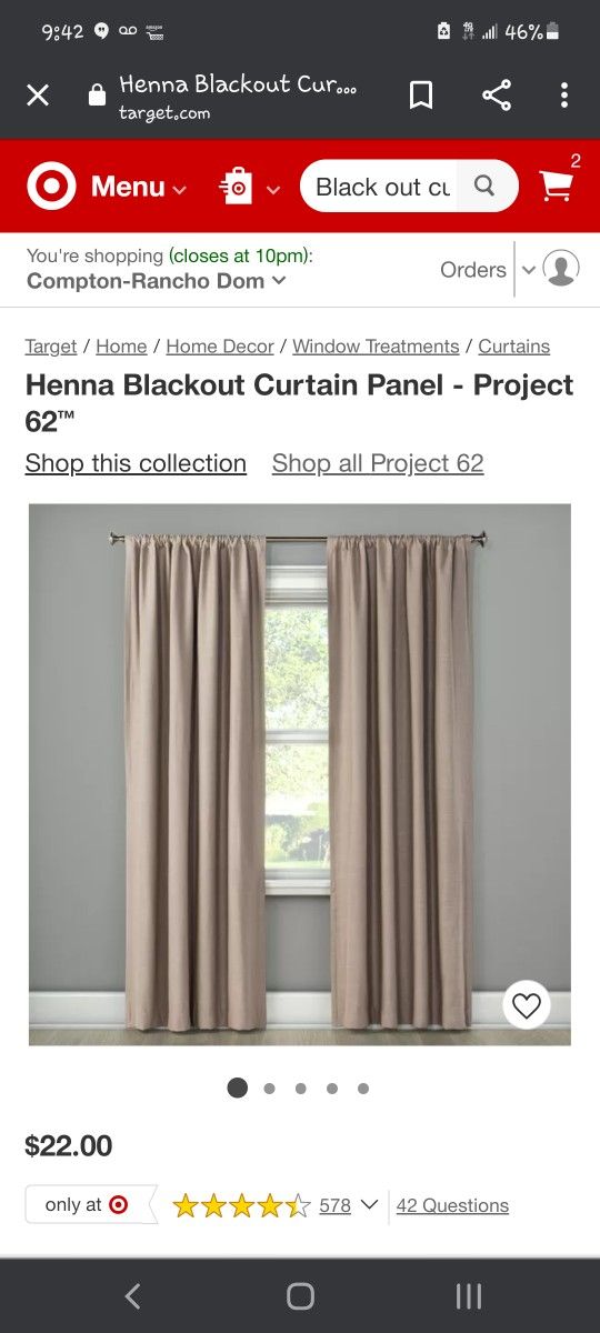 Black curtains sale target
