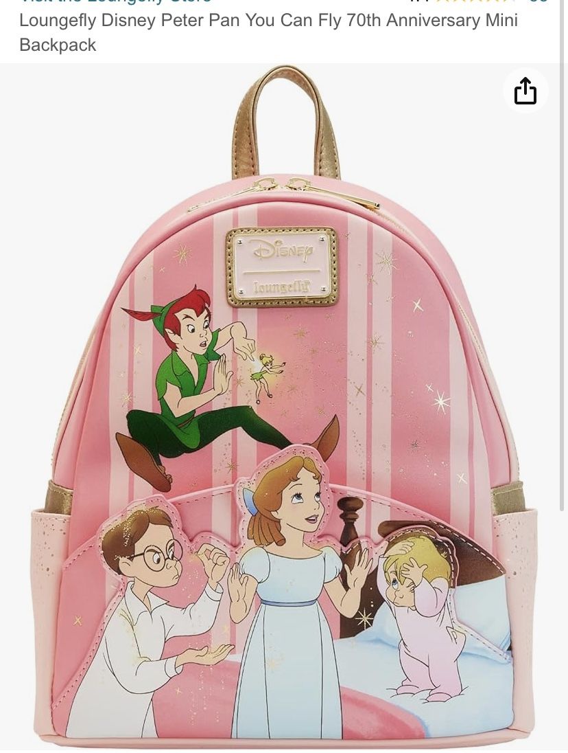 Disney Lounge Fly Back Pack Peter Pan Other Clothing Shoes Acces