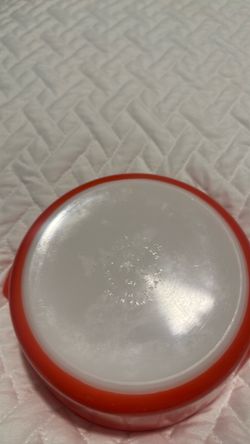 Orange Pyrex dish rare vintage