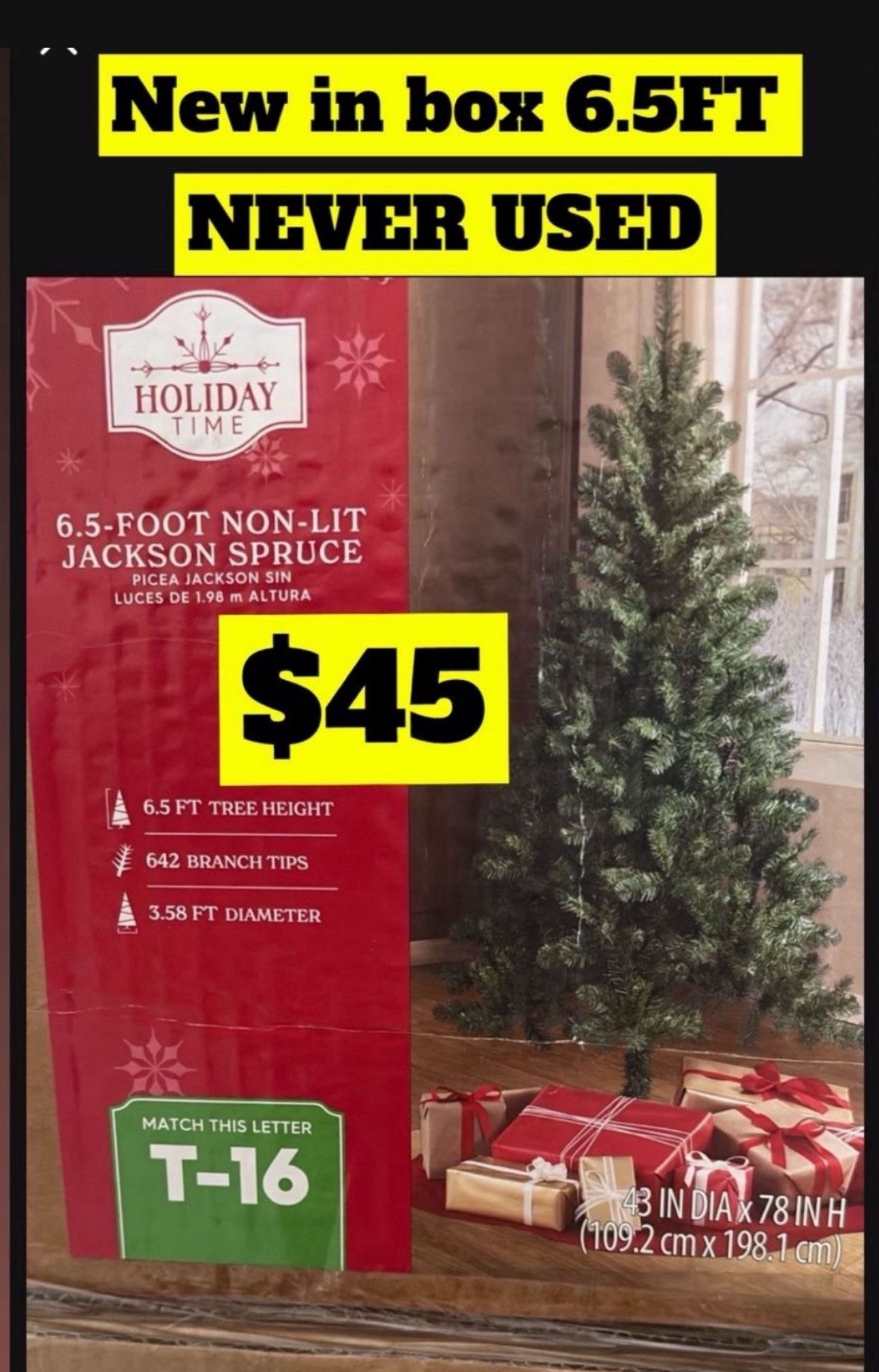 Christmas Tree 🌲 6.5 ft NEW NEVER OPENED 