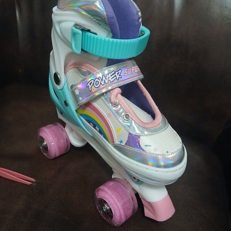 Girls Adjustable Roller 🛼 w/ Light Up Wheels