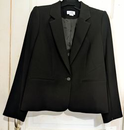 NEW With Tags Cartier ~ Women's Black Short 1-Button Uniformes Polyester Blazer Size 42 EU - 6 US