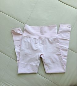 DFYNE Light Pink High-Waist Leggings