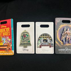 Disneyland Limited Edition Pins –Pirates of the Caribbean Skeleton Chess, Hercules, Beauty & the Beast
