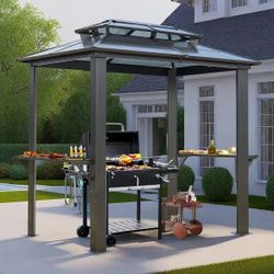🟢 8x5FT Outdoor Grill Gazebo 