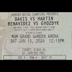 Tank Davis / David Benavidez Tickets