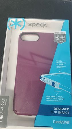 Speck CandyShell Case for iPhone 7 Plus Magenta/Black outer camera trim