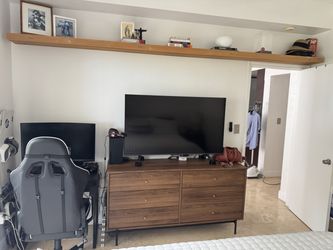 IKEA RÅDMANSÖ Cabinet + TCL 55” Q77K Smart TV – Like New
