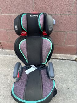 Gently used grace booster car seat with back