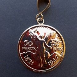 New 50 Pesos Centenario Gold Plated.