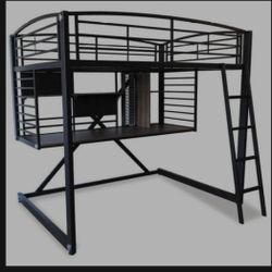 Full Size Bunk Desk Combo