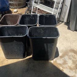 Office Trash Cans 5 Available 14.5” X 11” X15” T