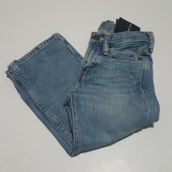 NWT Abeecrombie Kid Boys Blue Classic Straight Jean 3-4