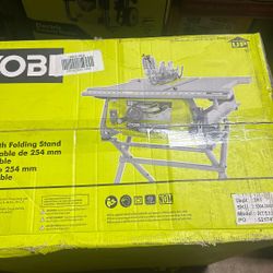 Ryobi 10” Table Saw With Folding Stand 