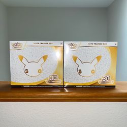 ✅30th Pokemon Elite Trainer Boxes (2 available)