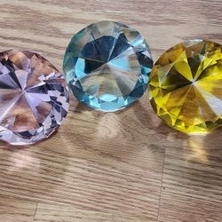 Large Colorful Fake Diamonds