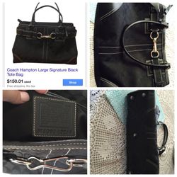 Coach black purse