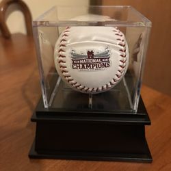 Ncaa Mississippi State Bulldogs National Champions Baseball With Holder