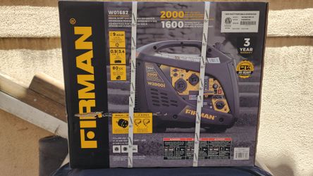 New Firman W01(contact info removed)/1600 Watt Gas Inverter Generator