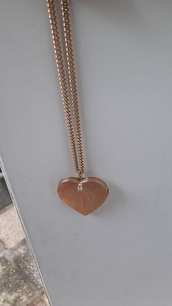 12 inch gold locket necklace