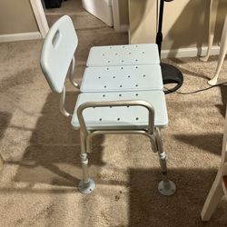Medline Transfer Bench / Tub Bench With Backrest 