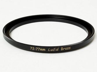 72mm to 77mm Brass Step Ring Filter Adapter Luzid 7277