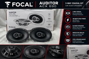 Focal Auditor ACX 690 6x9" 3-Way Speakers (NEW, Pair)