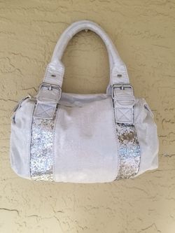 Cute silver sparkly purse for girls