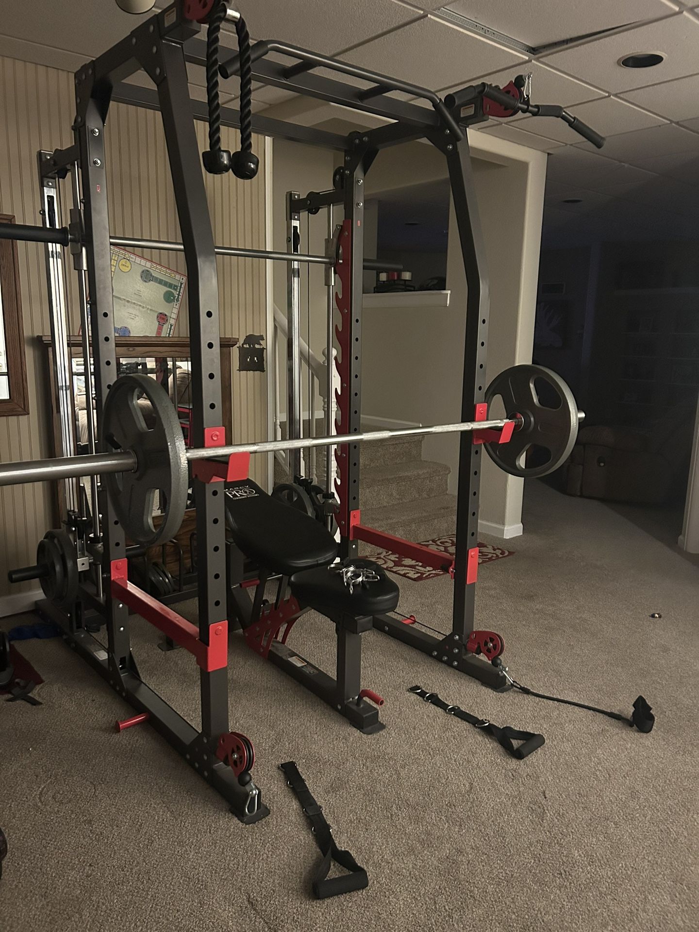 Marcy Pro Smith Home Gym Training Machine System Cage