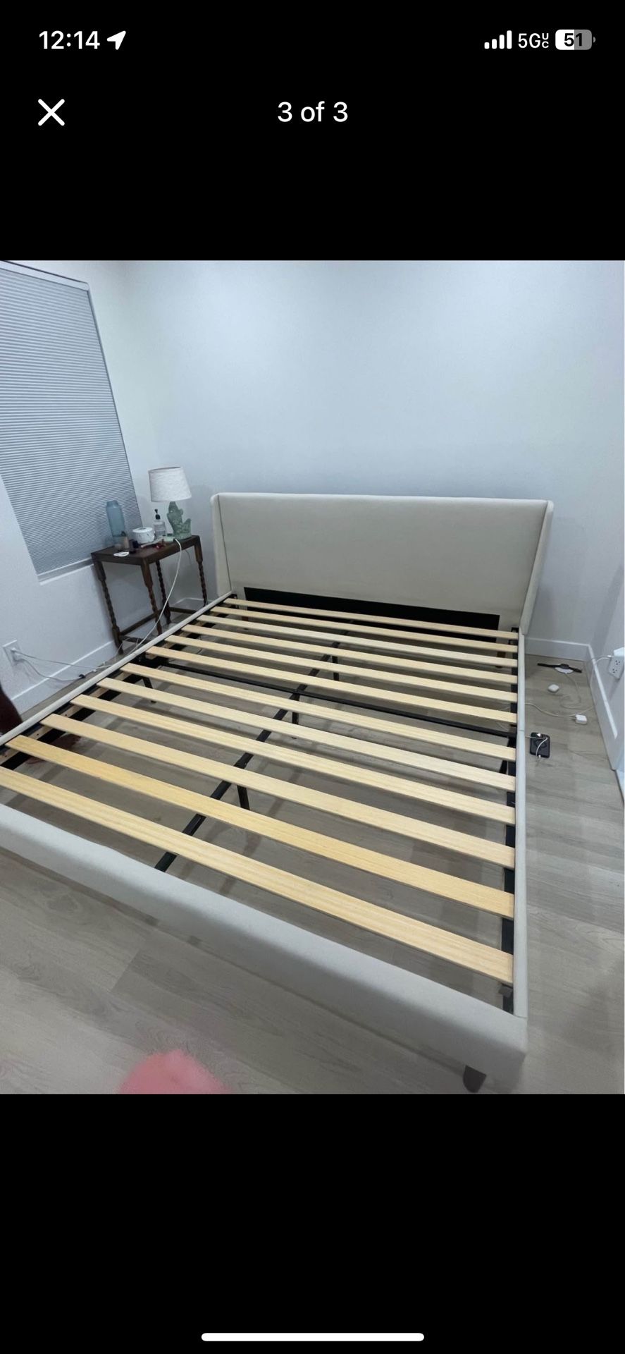King Sized Bed Frame - Handale Ivory