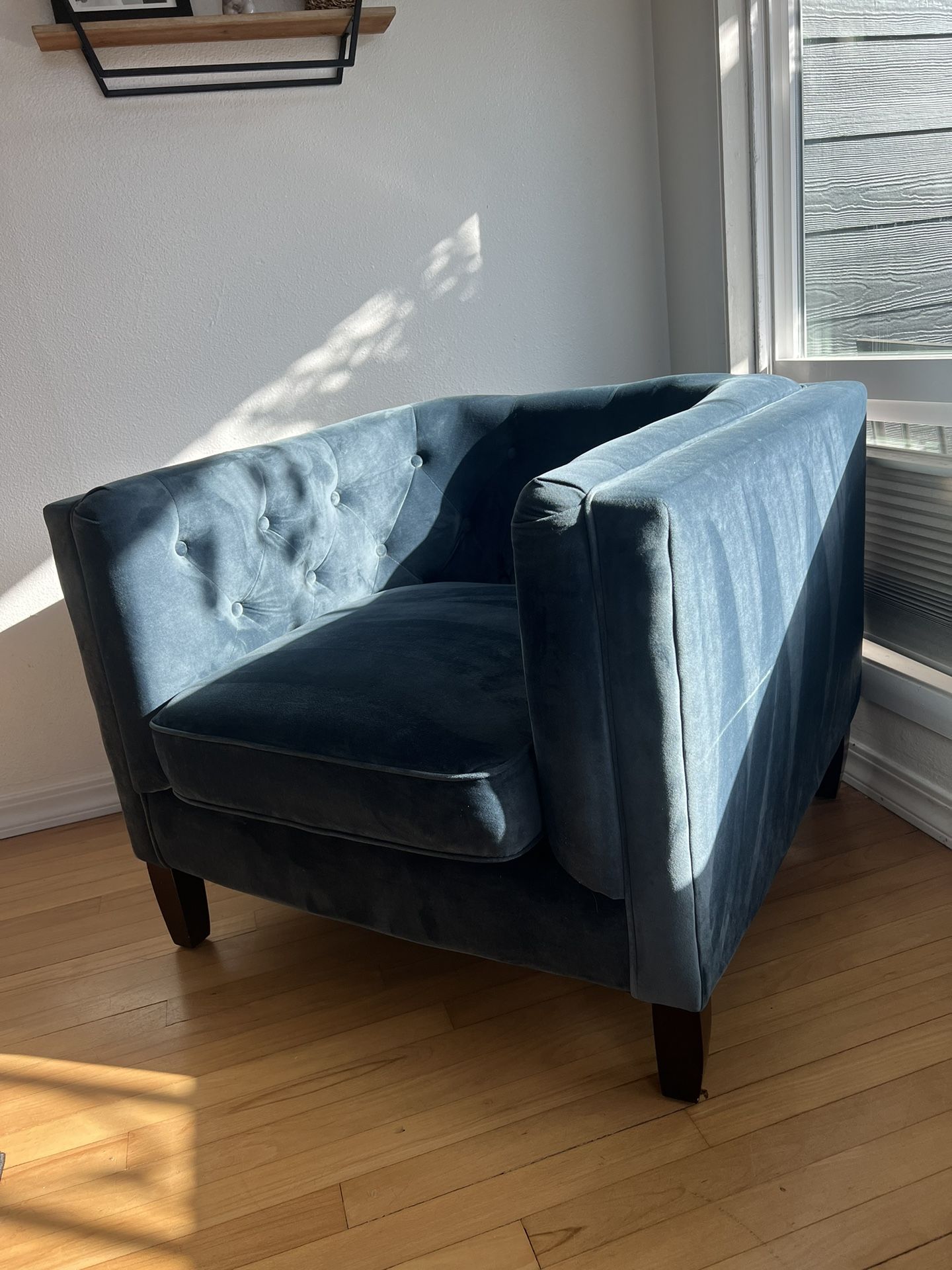 Blue Velvet Chair