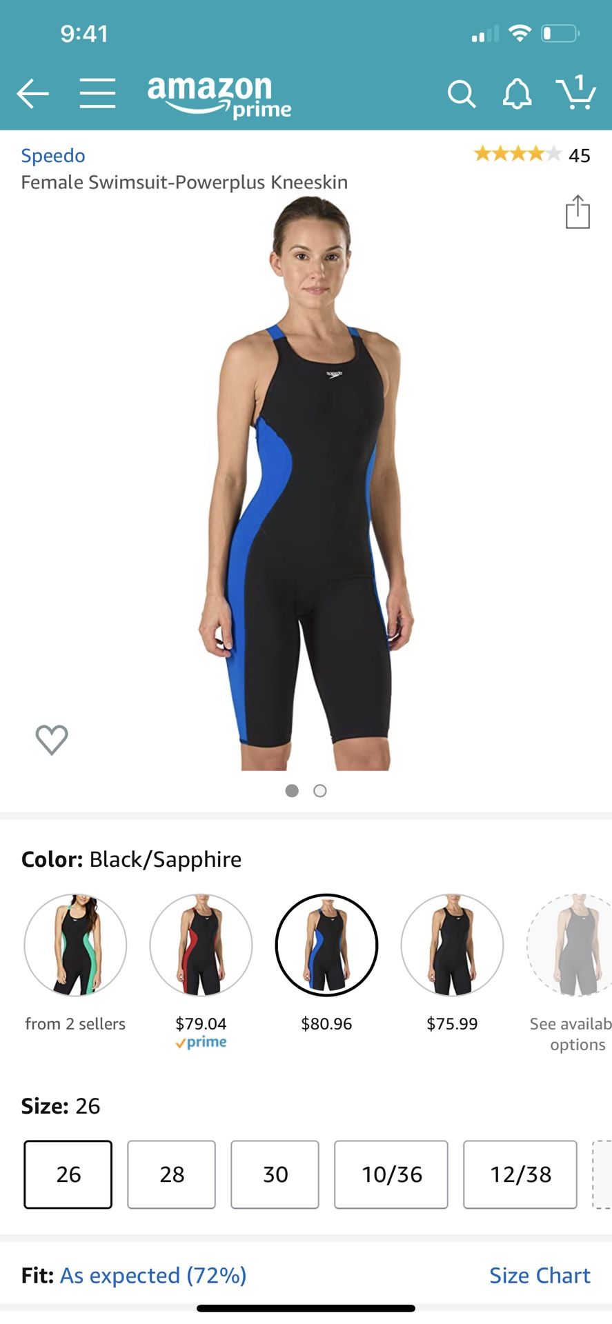 Speedo swimsuit (new)