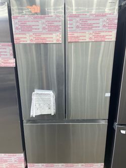 Samsung Bespoke AI Standard-Depth Inner Beverage Center 25-cu ft 33-in Wide with Dual Ice Maker ( Fingerprint Resistant Stainless Steel ) ENERGY STAR 