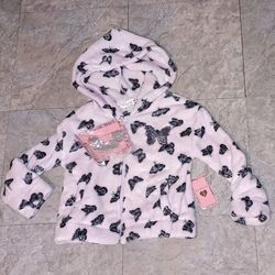 Btween Butterfly 🦋 Soft Fleece Hooded Jacket New 